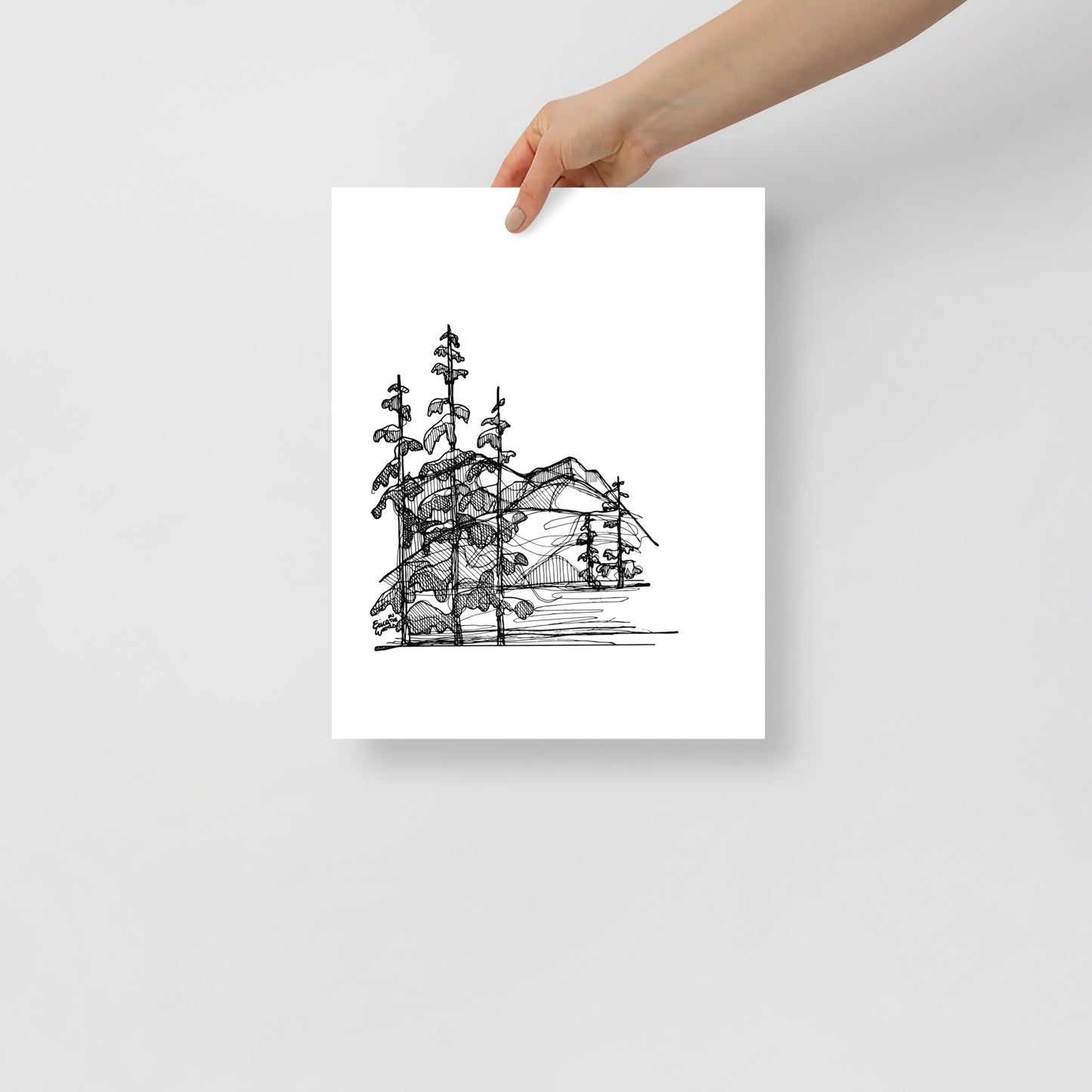 Mountain Pines Matte Paper Poster Print