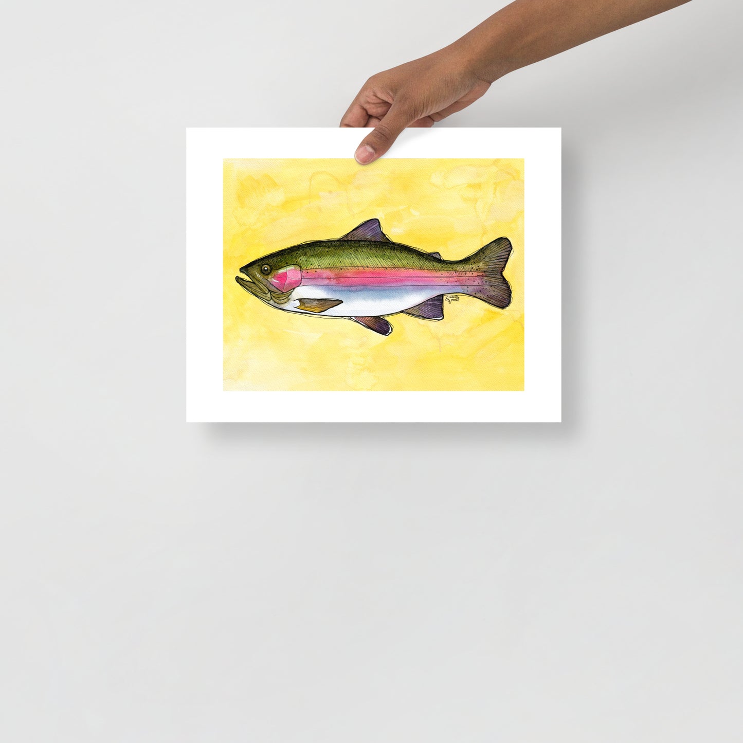 Rainbow Trout Matte Poster Print