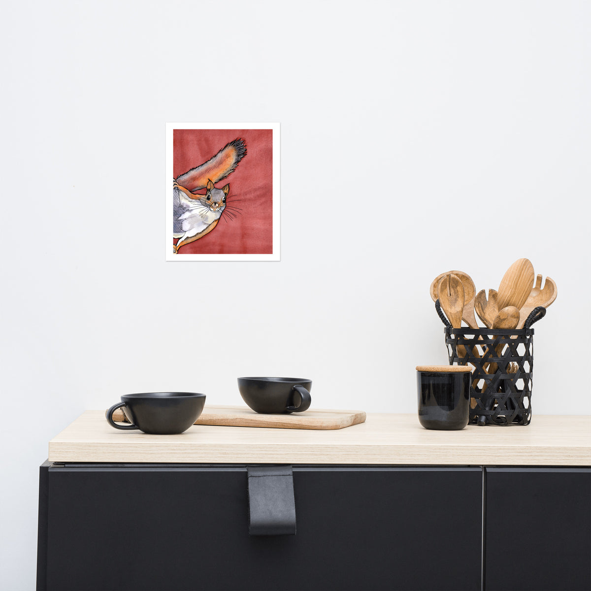 Buttercup Squirrel Matte Paper Poster Print