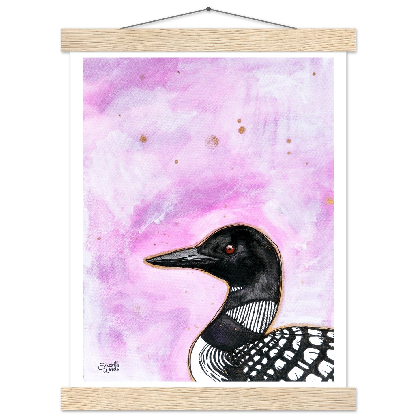 Lucky Loon Satin Paper Poster with Hangers