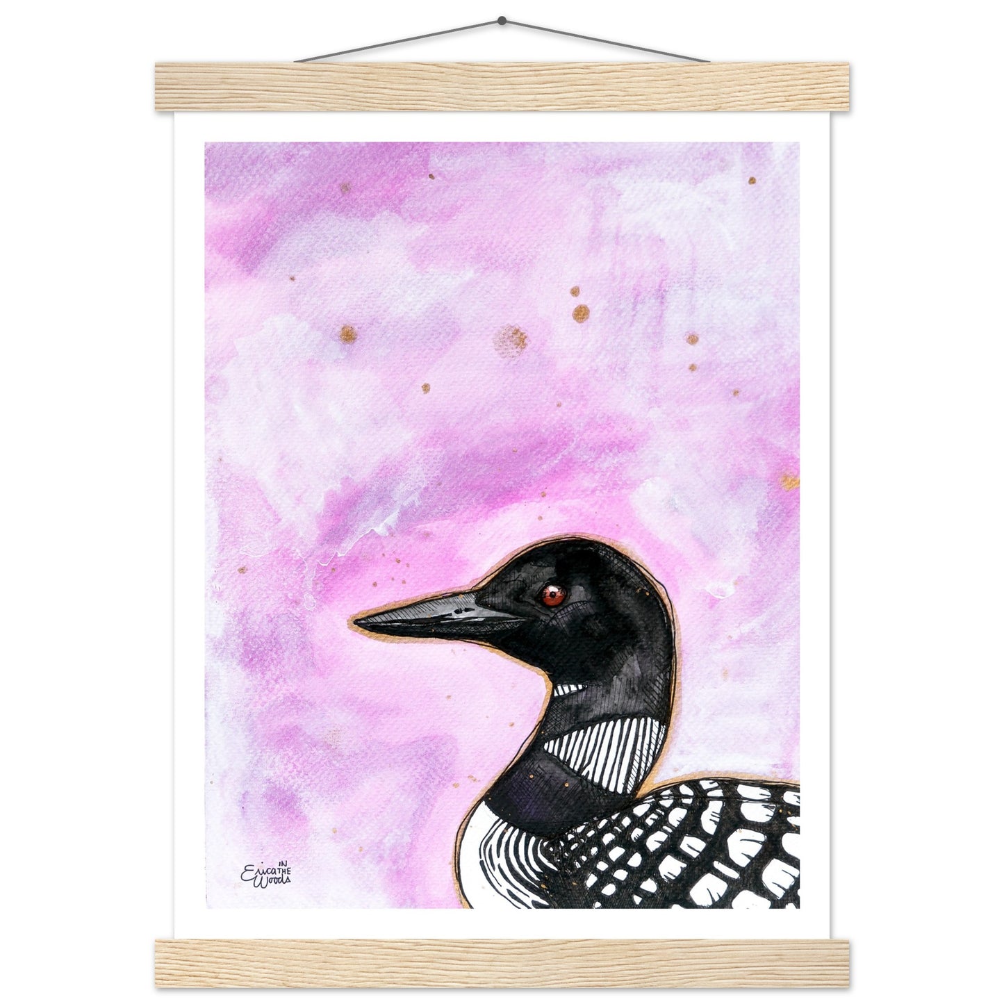 Lucky Loon Satin Paper Poster with Hangers