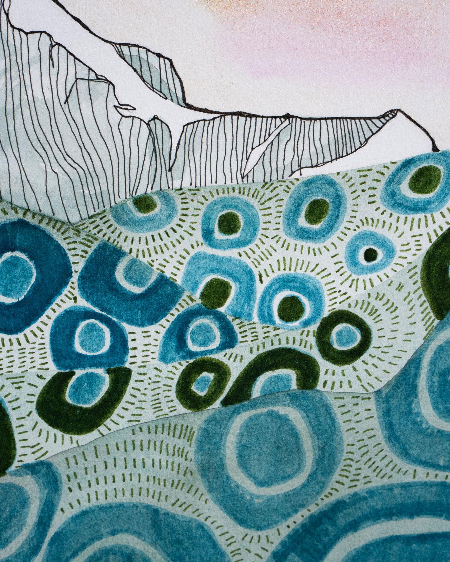 Original Watercolour & Ink Painting – "ATWELL"