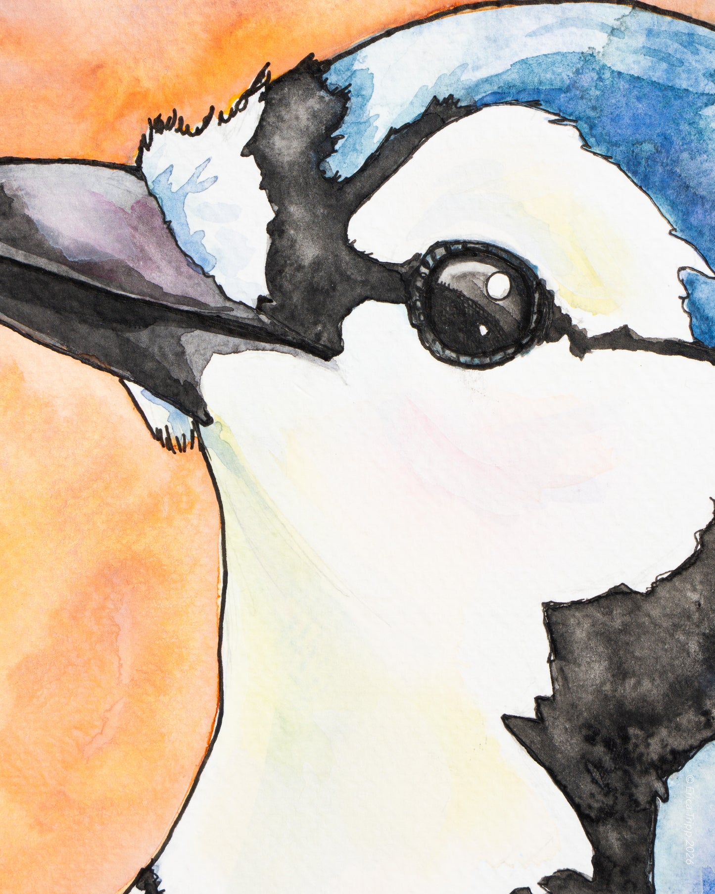 Original Watercolour & Ink Painting – "ERNIE"