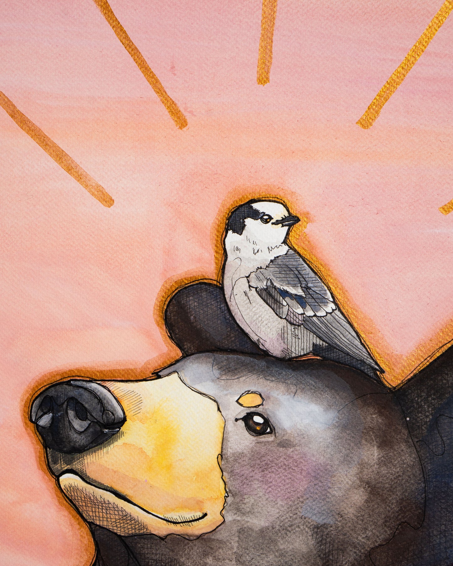 Original Watercolour & Ink Painting – "DELILAH"