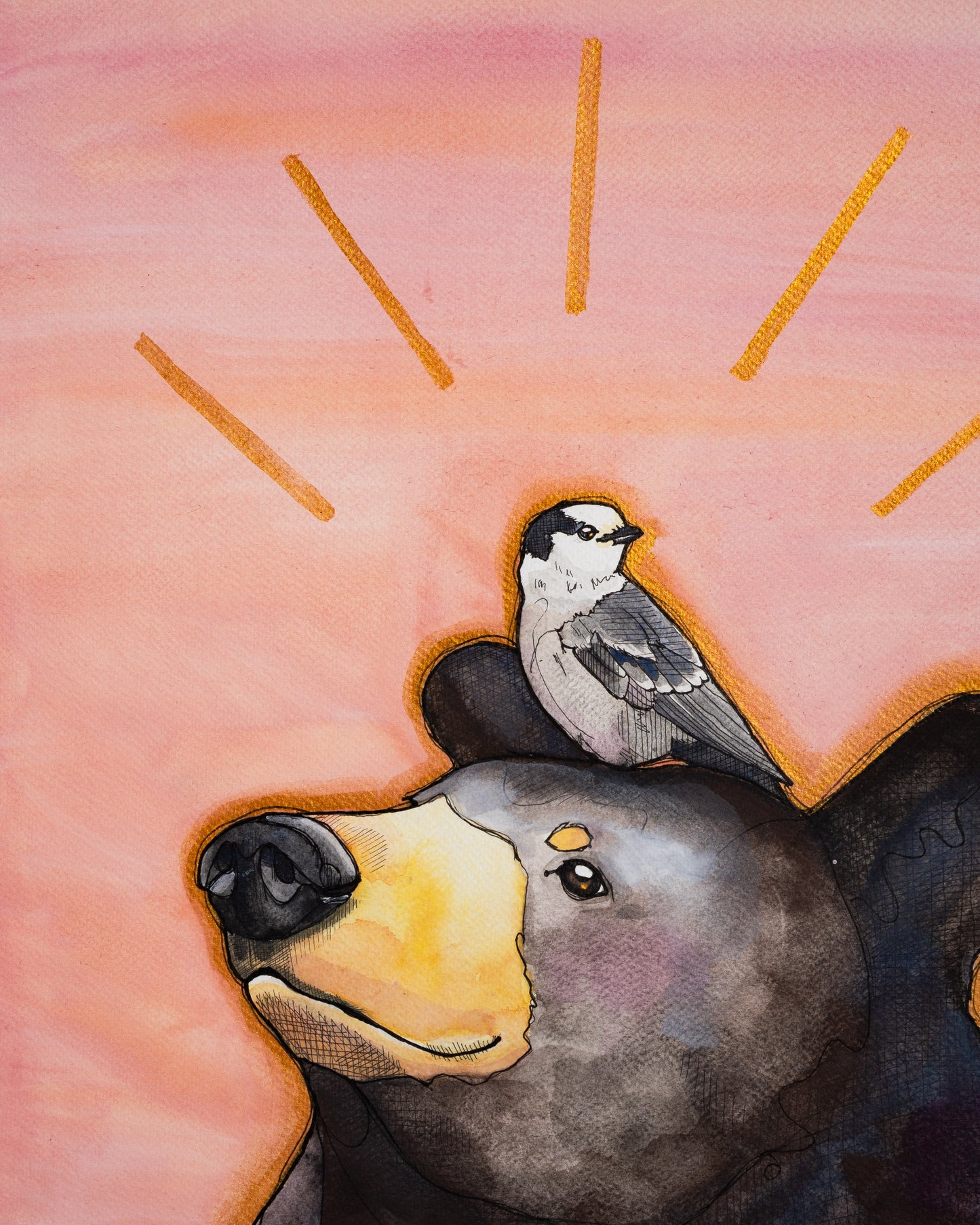 Original Watercolour & Ink Painting – "DELILAH"
