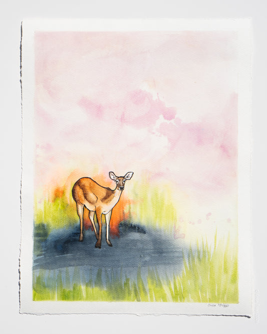 Original Watercolour & Ink Painting – "BRIDGET"