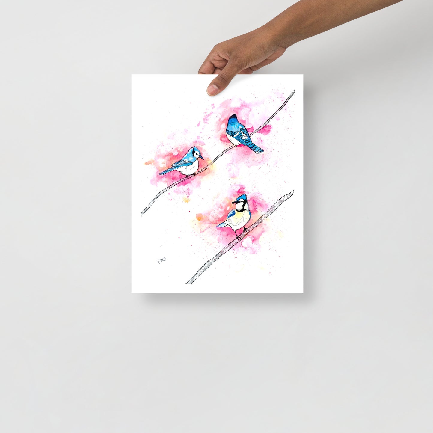 Three Jays Matte Paper Poster Print