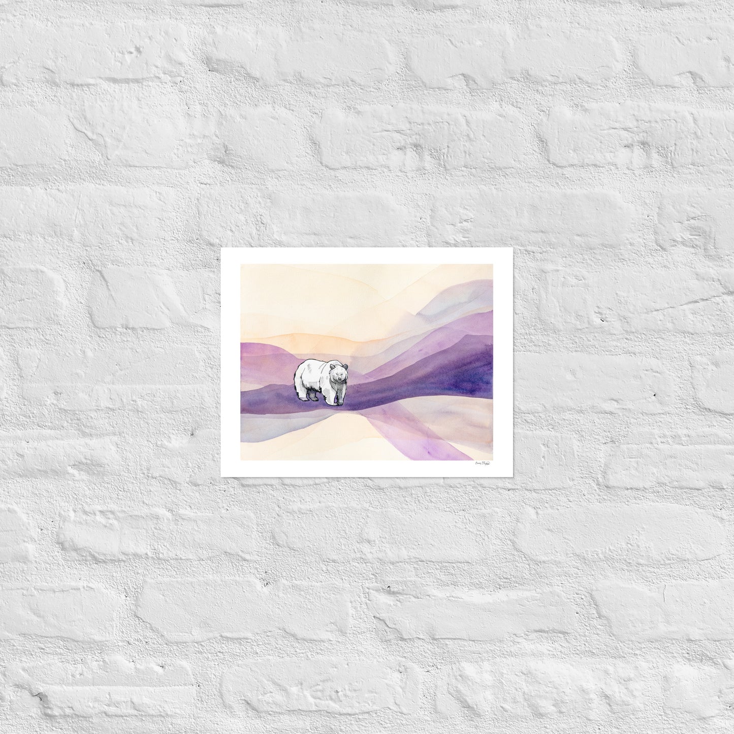 A Walk At Dusk Matte Paper Poster Print