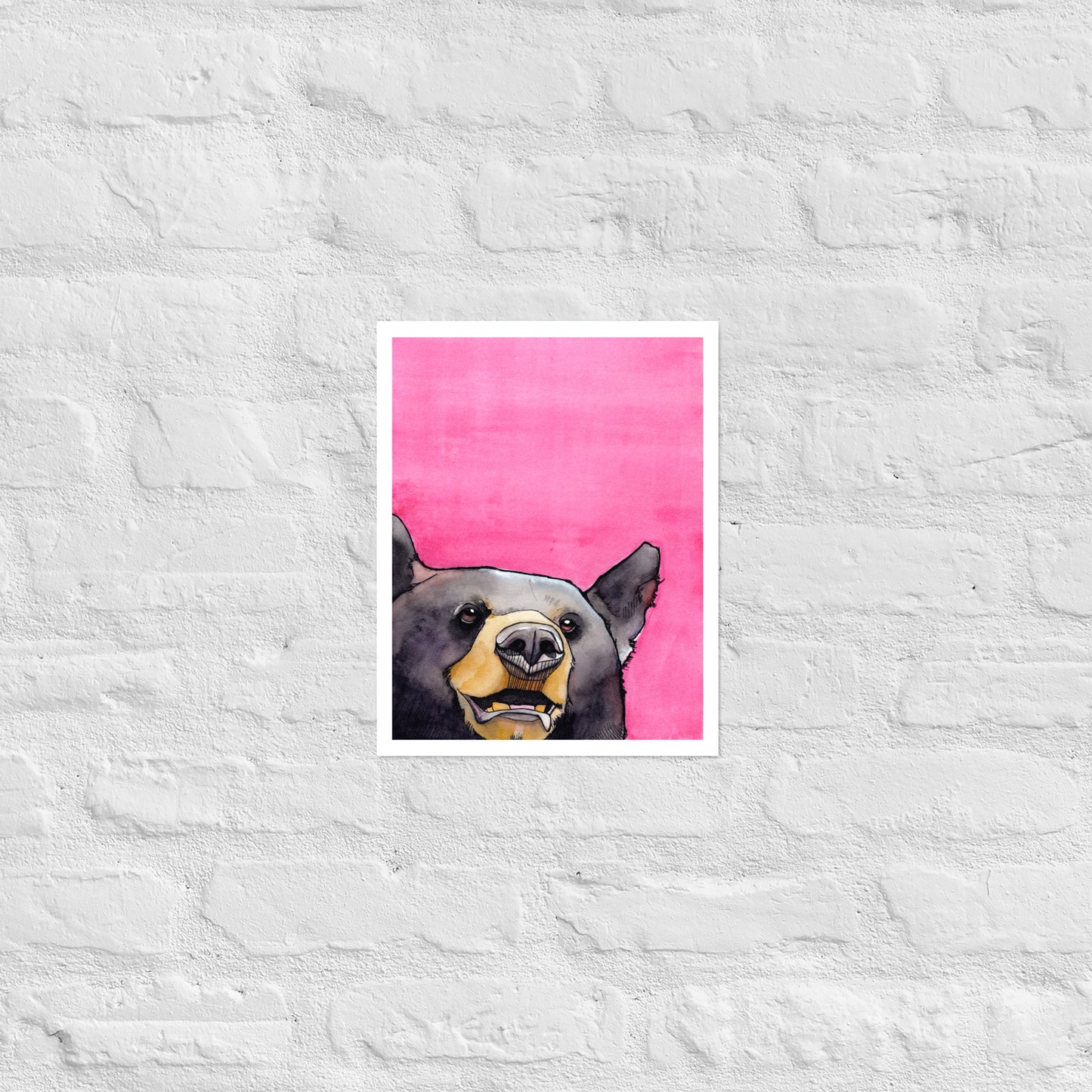 Briar Bear Matte Paper Poster Print