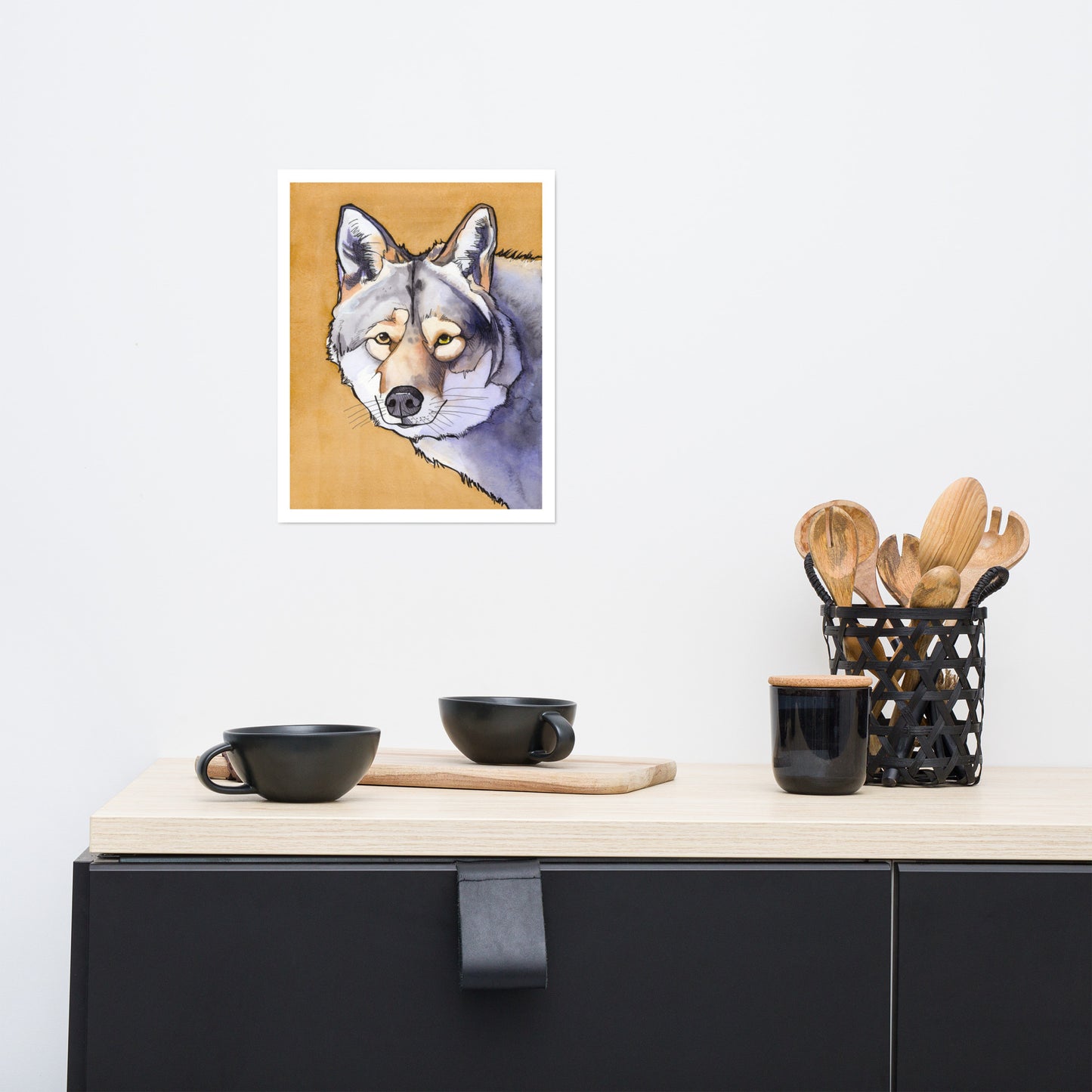 Cedar Wolf Matte Paper Poster Print