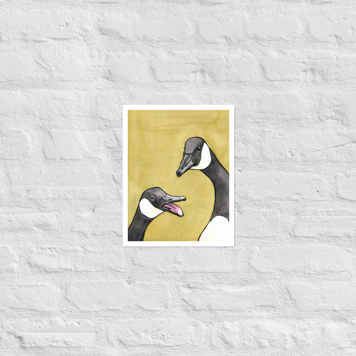 Reed and Fern Canada Geese Matte Paper Poster Print