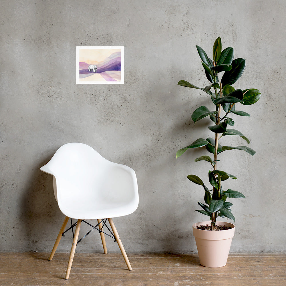 A Walk At Dusk Matte Paper Poster Print