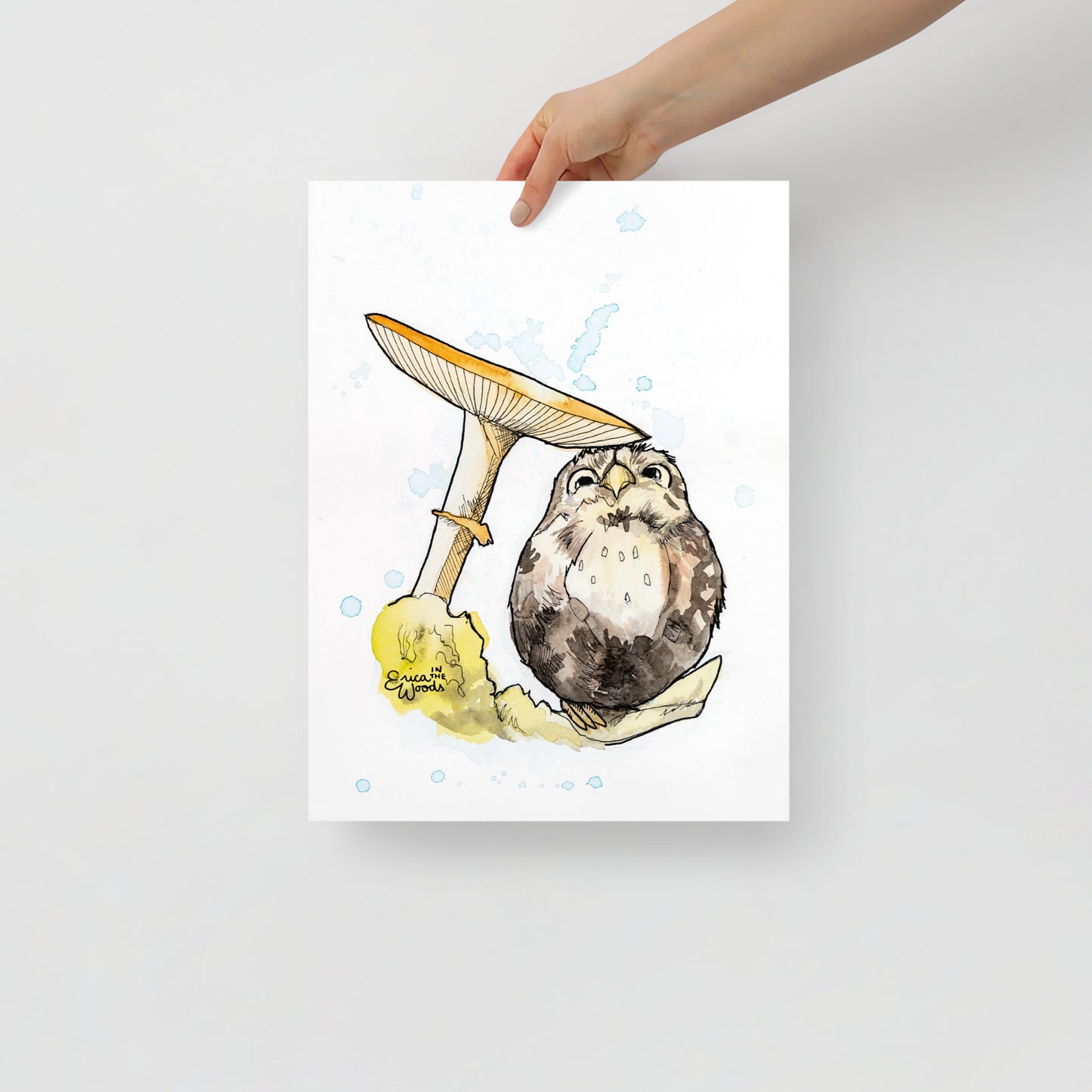 Egbert the Owl Matte Paper Poster Print