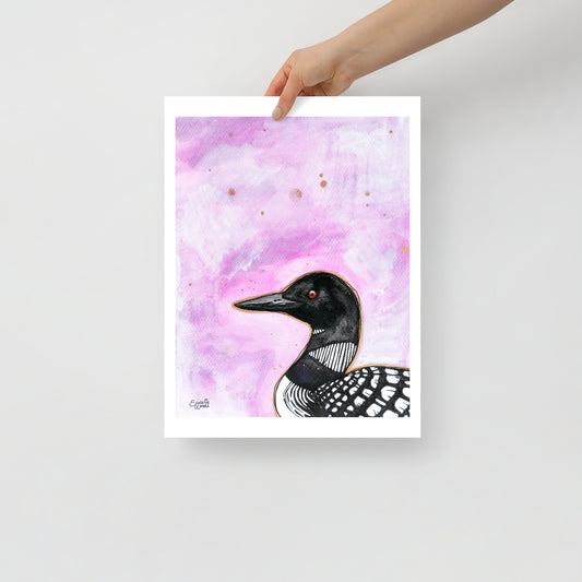 Lucky Loon Matte Paper Poster Print
