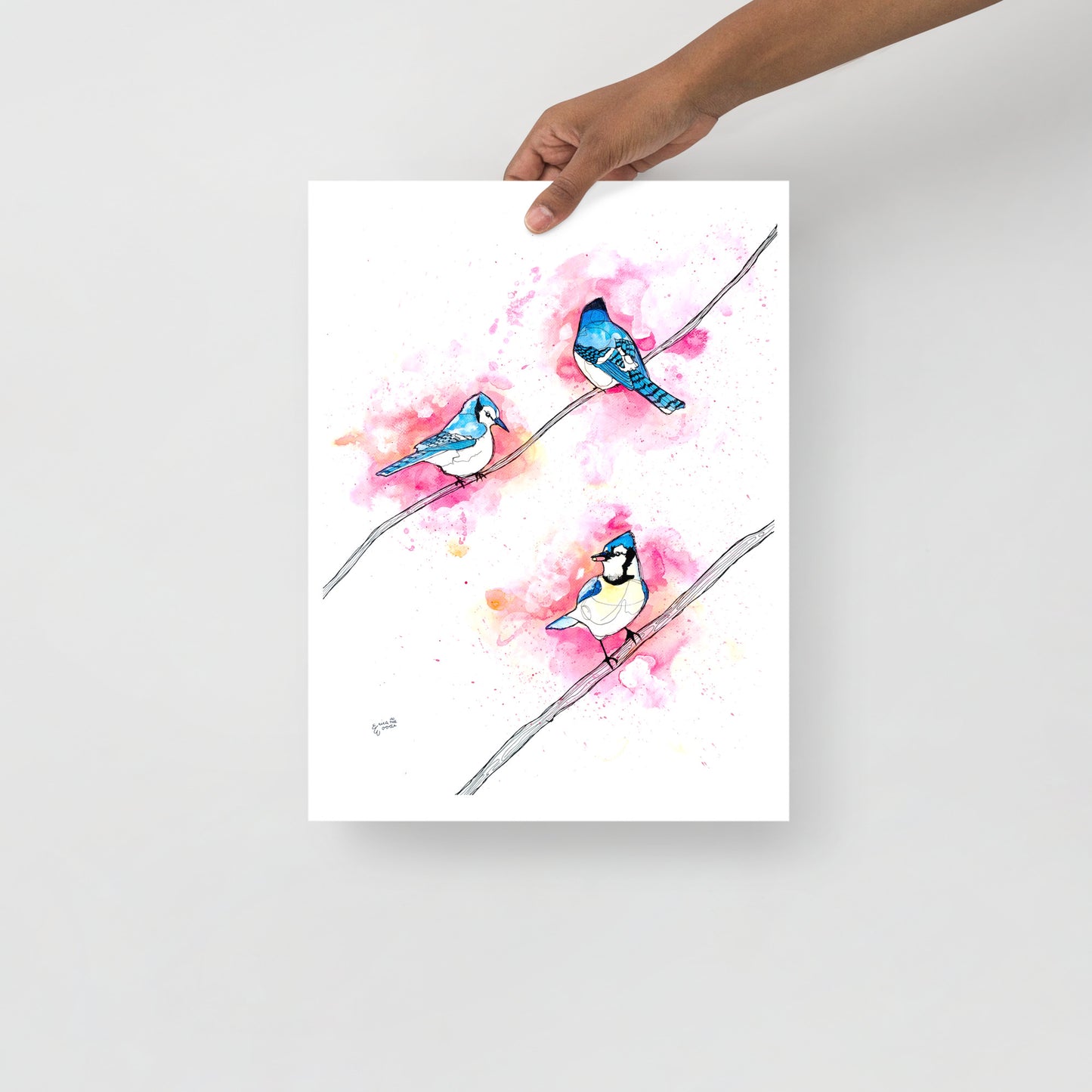 Three Jays Matte Paper Poster Print