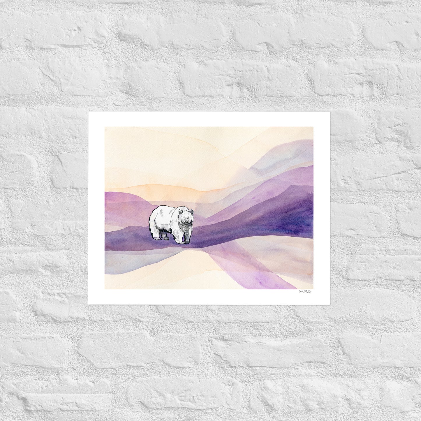 A Walk At Dusk Matte Paper Poster Print