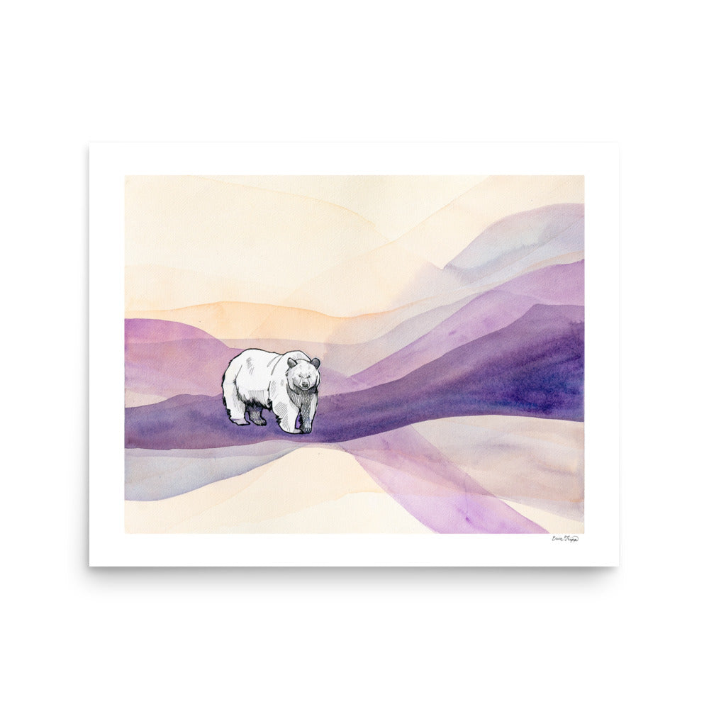 A Walk At Dusk Matte Paper Poster Print