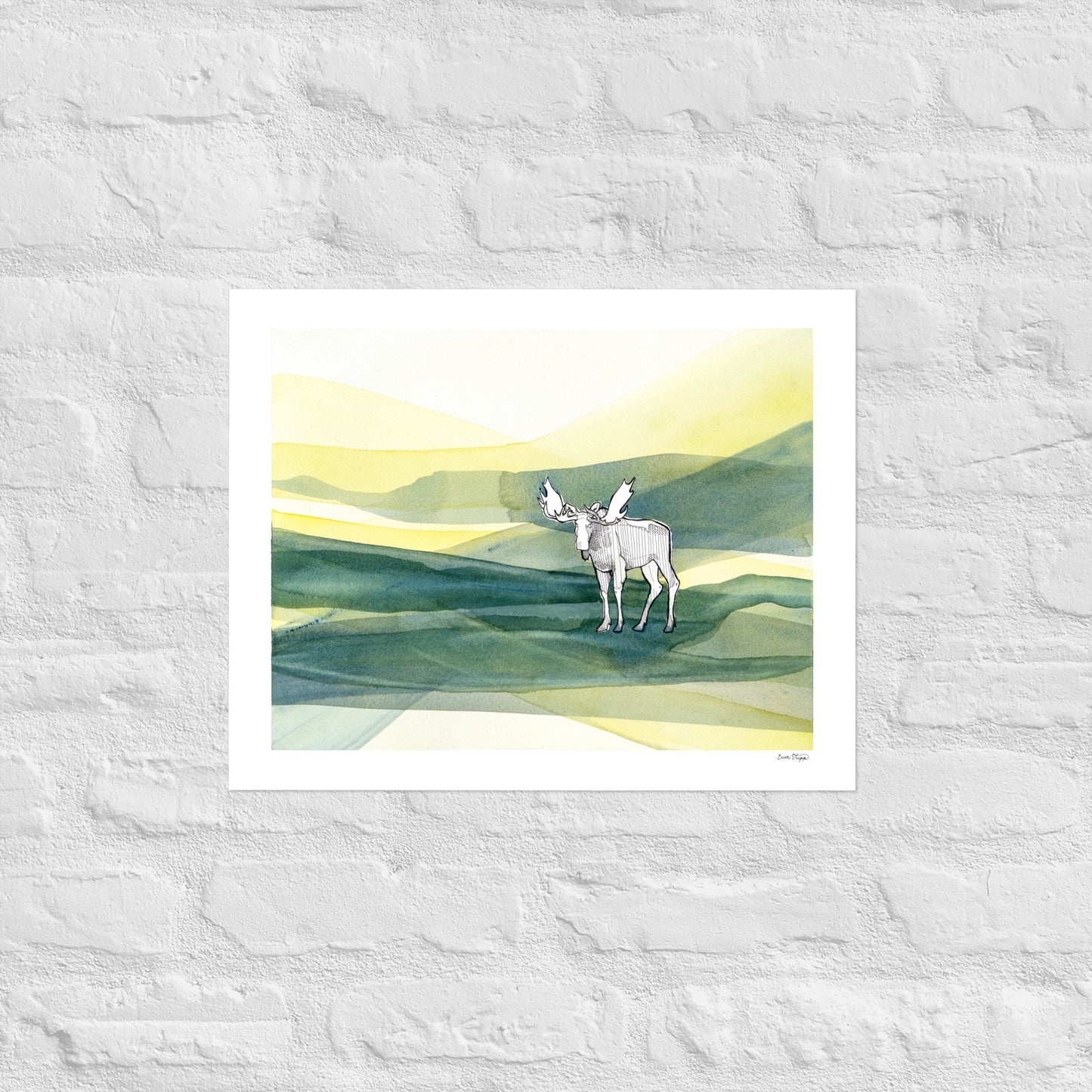 A Drive in the Park Matte Paper Poster Print