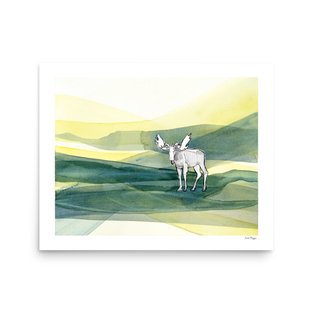 A Drive in the Park Matte Paper Poster Print