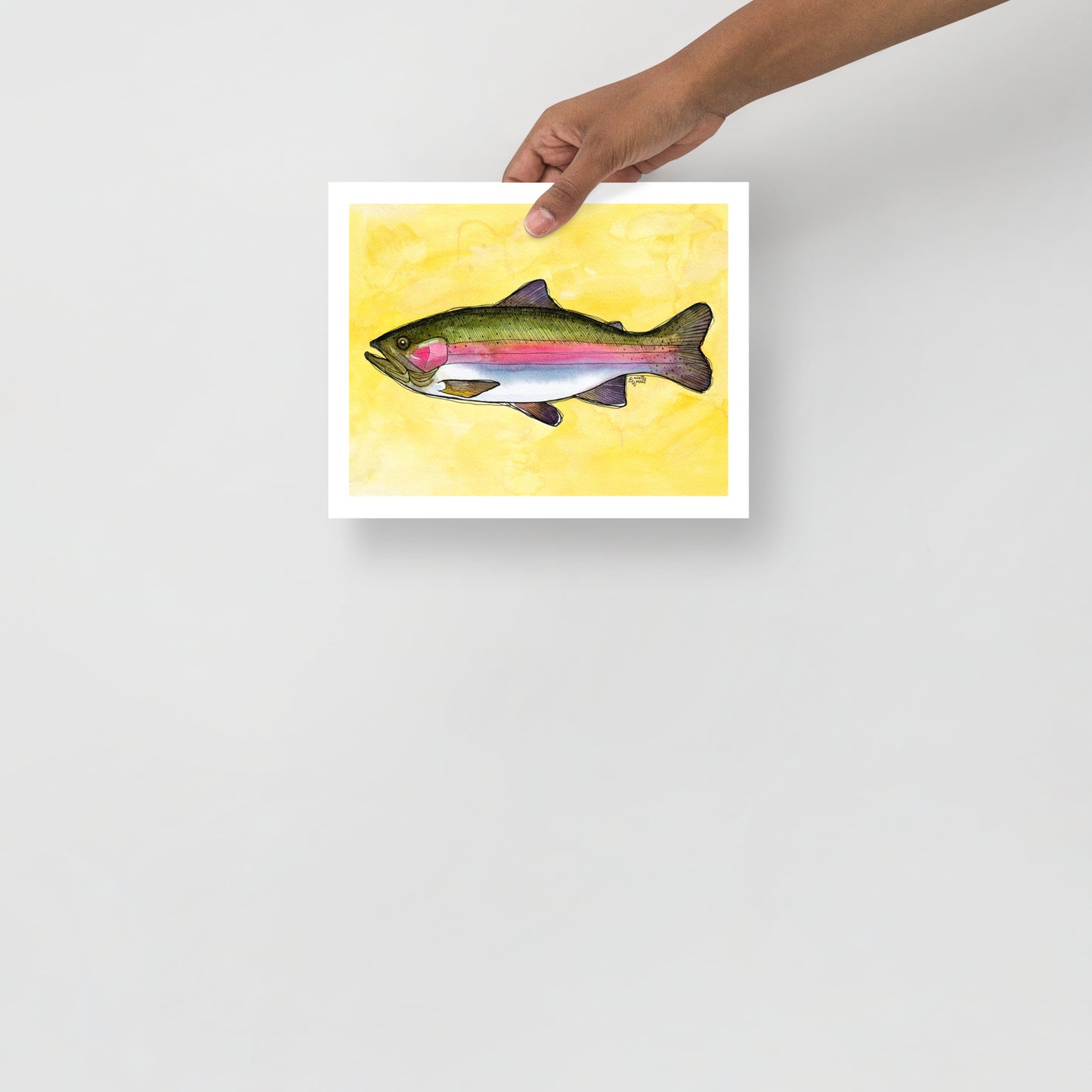 Rainbow Trout Matte Poster Print