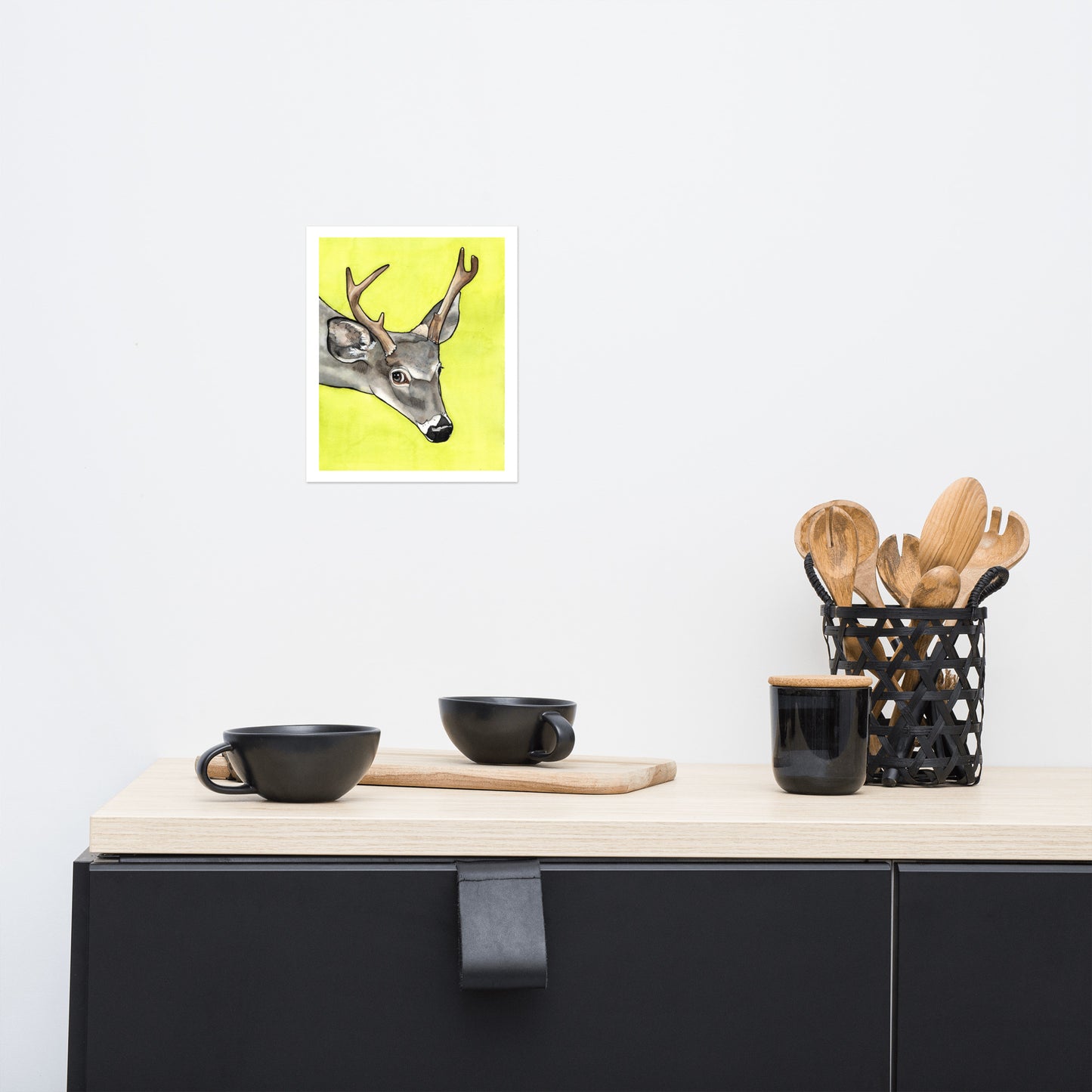 Ash Deer Matte Paper Poster Print
