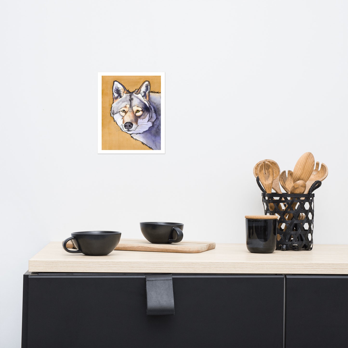 Cedar Wolf Matte Paper Poster Print