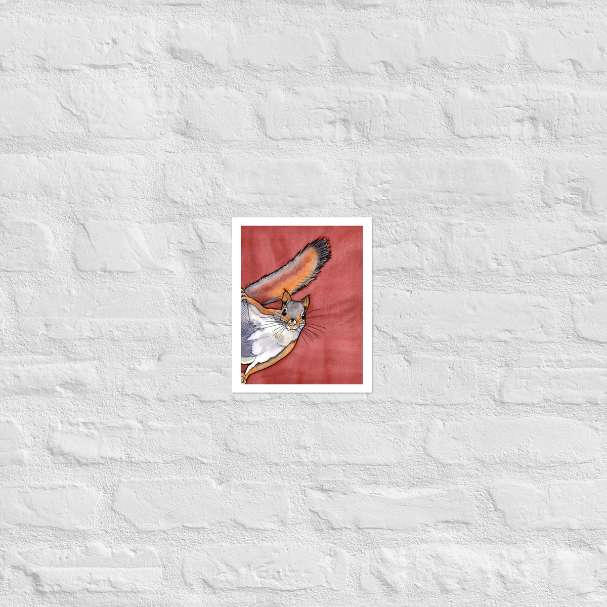 Buttercup Squirrel Matte Paper Poster Print