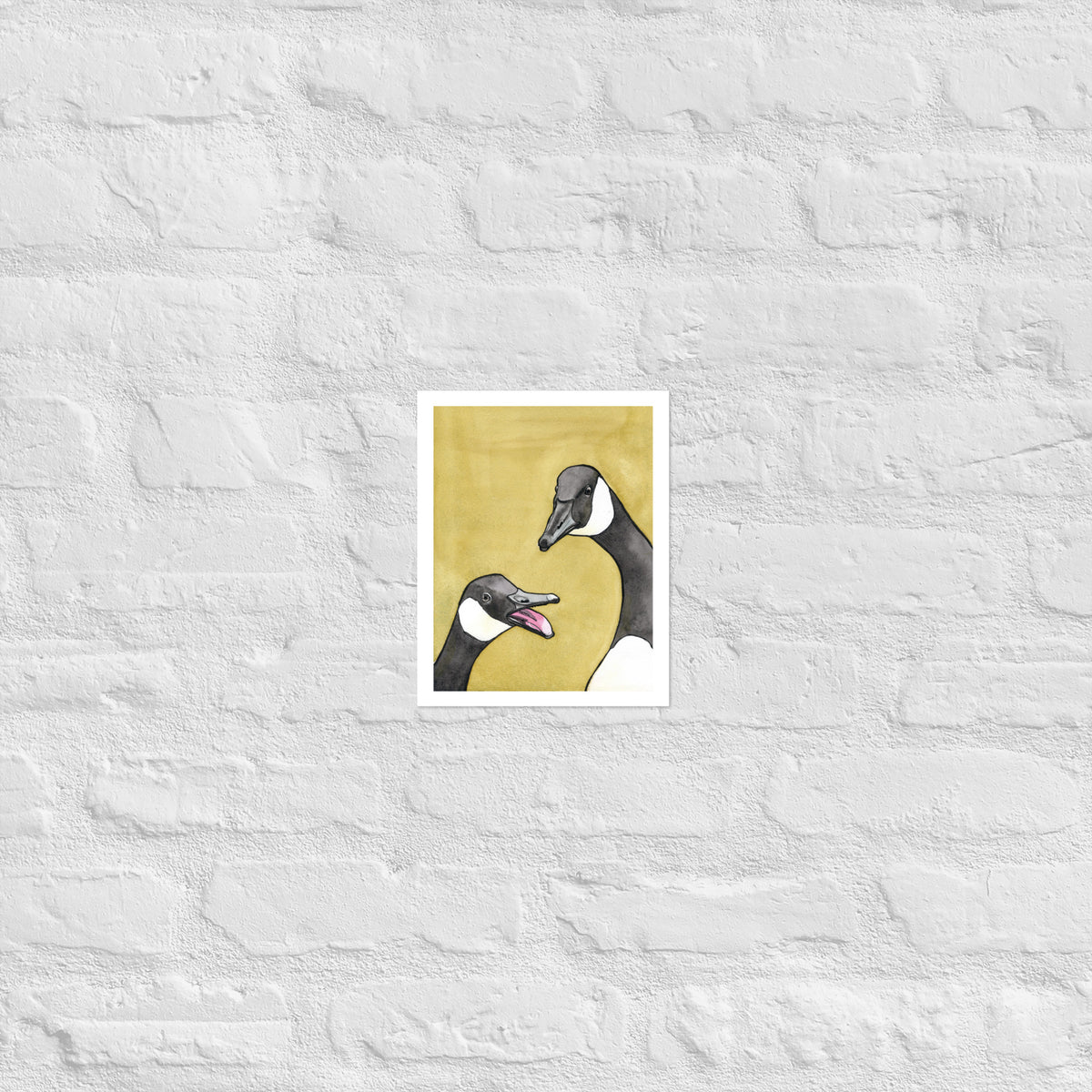 Reed and Fern Canada Geese Matte Paper Poster Print